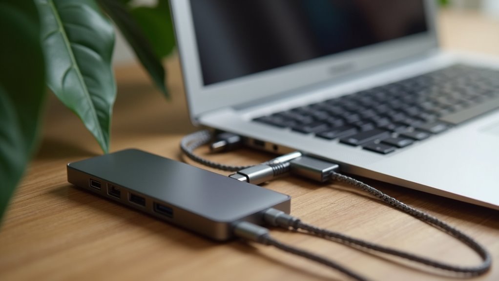 wybór funkcji huba usb-c do macbooka