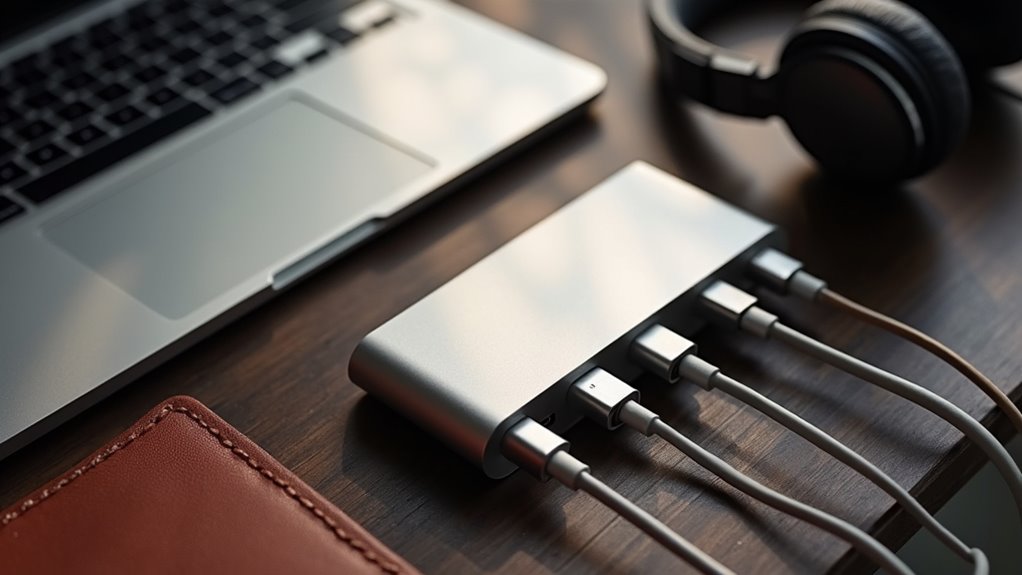 kompaktowe metalowe huby podróżne high usb c pd