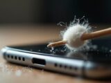 jak bezpiecznie wyczyścić gniazdo ładowania iphone'a